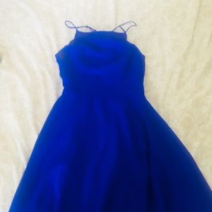 Blue mini dress